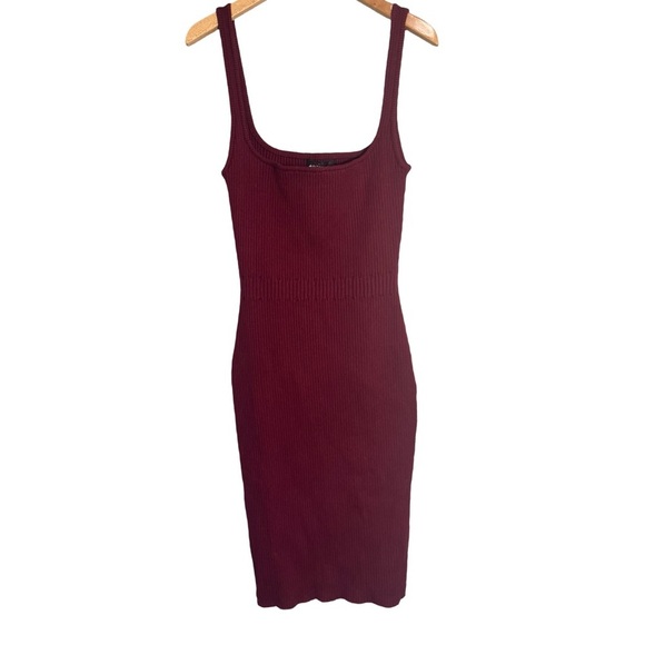 NWT 4S3NNA Bodycon Ariana Dress in Burgundy - Picture 7 of 10